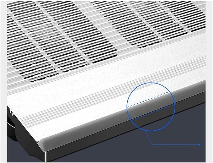 Laptop Cooling Pad 2 Fans Up to 17.3 Inch Heavy Notebook Cooler Blue LED Lights 2 USB Ports (Color : A) (B)