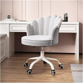 Adjustable Office Computer Chair with Armrest Office Chair Office Pink Study Home Game Chair Swivel Lift Bedroom Chair(Gray-White)