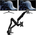Pixio Two PXC279WAVE 27 inch 300Hz Refresh Rate FHD 1080p Resolution 1650R Curve Fast VA Panel 1ms GTG Response Time HDR Curved Gaming Monitor and PS1D Wave Black Dual Monitor Arm