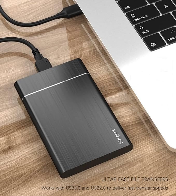320GB Portable External Hard Drive USB3.0 Mobile HDD Storage for PC Mac Desktop Laptop Mac Chromebook Xbox One Xbox 360 PS4 (Black)