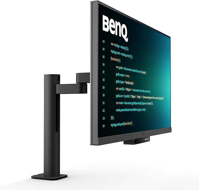 BenQ RD320UA 32” 4K 3840x2160 Programming Monitor with 2000:1 Contrast Ratio Nano Matte Panel MoonHalo 90W USB-C Coding Modes Night Hours Protection Ergonomic Stand and Eye-Care Technology