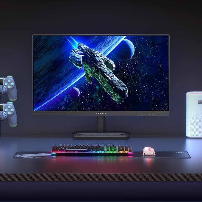 INNOCN 24.5 Inch Gaming Monitor 1440P 240Hz QHD 2K PC Desktop Gaming Screen Fast IPS HDMI 2.1 Display DisplayPort Built-in Speaker 25G2S