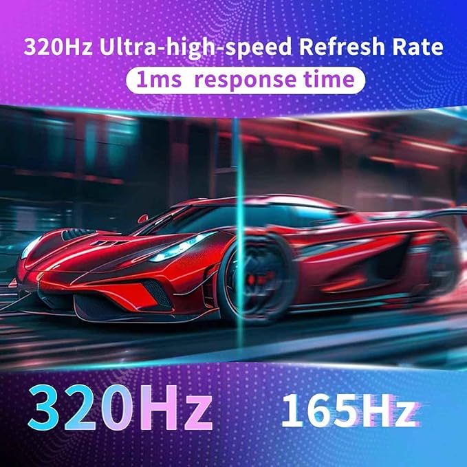 AVMAX 24.5 Inch Gaming Monitor 320Hz/300Hz/240HzFHD1920X1080 Fast IPSAdaptive FreeSync90% DCI-P3HDR400 SupportErgoStand 2XDP1.4&amp2XHDMI2.1M253B