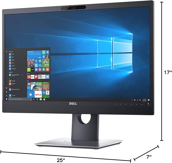 Dell P2418HZM 24 Video Conference Full HD LED Monitor with Built-in Speakers