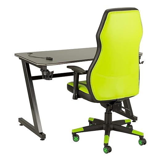 Norwood Commercial Furniture Magnitude XL Big and Tall Gaming Chair 300lb Weight Capacity Office Desk and Esports Chair Green (NOR-UTH3050GN-SO)