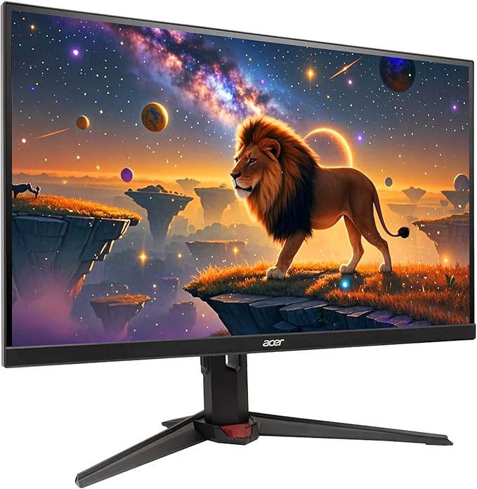 acer Nitro 27 FHD Gaming Office Monitor 200Hz Refresh Rate 0.5ms Tilt/Swivel/Height/Pivot Adjustable AMD FreeSync VESA Mountable ZeroFrame Design DisplayPort &amp 2 x HDMI - Black