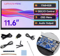 Waveshare 11.6inch Capacitive Touch Display in-Cell Technology 1768×828 Compatible with Raspberry Pi 5/4B/3B/Zero/Zero W/Zero 2W/Pico/Pico Supports Windows/Jetson Nano/TX2/Xavier NX/Orin