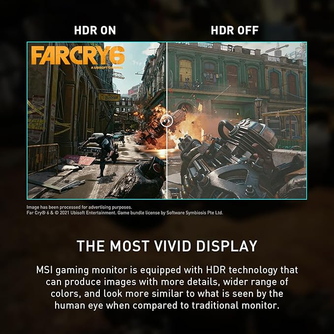 msi G273CQ 27 Gaming Monitor 2560 x 1440 (QHD) VA 170Hz FreeSync Premium HDR Ready HDMI Displayport Tilt