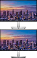 Dell P2423DE 24-inch 1440P Quad HD 2K Backlit LED LCD Monitor 2-Pack Low Blue Light Full Dock Daisy Chain IPS HDMI DisplayPort USB Hub USB-C and Ethernet (Renewed)