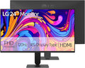 LG 24 FHD IPS Monitor 1920x1080 120Hz 1ms MBR AMD FreeSync Premium HDR10 99% sRGB HDMI VGA Tilt Adjustable Stand 3-Side Borderless Design for Home Office and Gaming