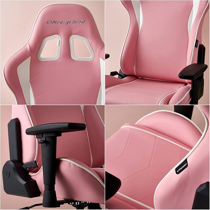 DXRacer (ディーエックスレーサー) Formula DXZ V2 Pastel Gaming Chair スタンダード Safety Pink