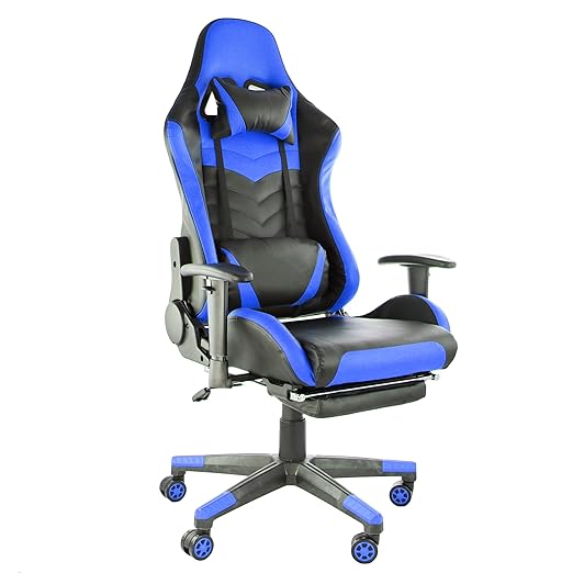Gaming Chair in Black and Blue