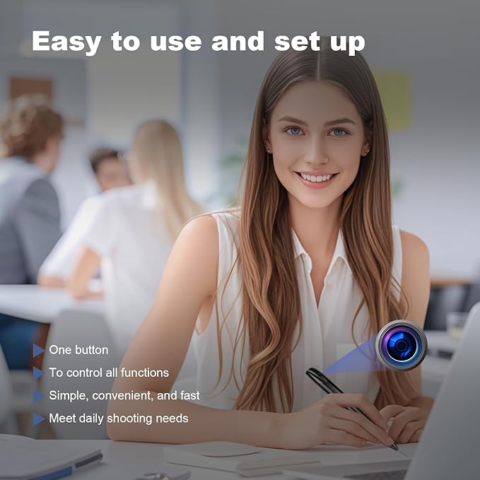 Pen Camera for Video Notes 1080P HD Mini Camera Pen 64GB Storage 150 Mins Battery USB Charge for Lecture &amp Meeting Productivity