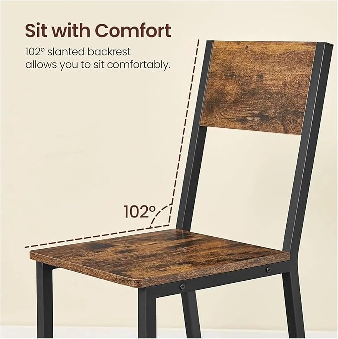 Adjustable Office Computer Chair with Armrest 1pcs Modern Wood Dining Chairs with Metal Steel Frame Easy to Assemble Comfortable Seat