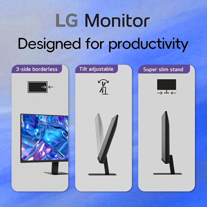 LG 32 QHD (2560 x 1440) IPS Computer Monitor 100Hz 5ms HDR10 99% sRGB Dynamic Action Sync Contrast Ratio 1000:1 Reader Mode Flicker Safe HDMI USB Type-C Tilt Adjustment Black