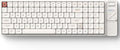 IQUNIX Magi96 Pro Low-Profile Mechanical Keyboard Creamy Keyboard with Number Pad Wireless 96% Layout with Media Controls Full Aluminum Hot-Swappable RGB Backlit VIA Customizable (White)