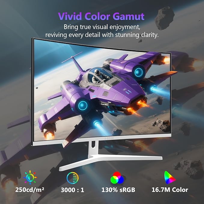 Z Z-EDGE 27 inch Curved Gaming Monitor FHD 1080P 300Hz 240Hz Computer Monitor Ultra-Fast MPRT 1ms Curved Monitor 1500R 16.7M Colors UG27H Frameless Bezel 2X DP 1.4 Ports and 2X HDMI 2.0 Ports