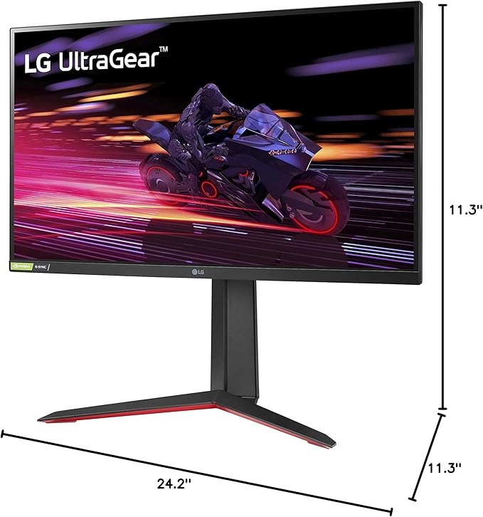 LG 27GP750-B 27” Ultragear FHD (1920 x 1080) IPS Gaming Monitor w/ 1ms Response Time &amp 240Hz Refresh Rate NVIDIA G-SYNC Compatible with AMD FreeSync Premium Thin Bezel Tilt/Height/Pivot Adjusta
