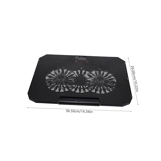 1Pc Cooler Stand Durable Cooling Pad with USB Power for Improved Heat Dissipation Compatible with Notebook Black