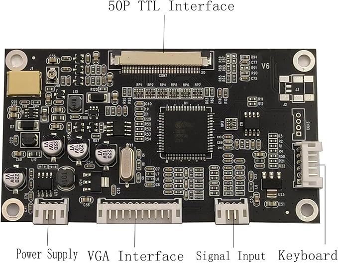 Compatible ForZJ050NA 08C 5inch 640x480 LCD Screen VGA AV LCD Controller Driver Board(Board and LCD)