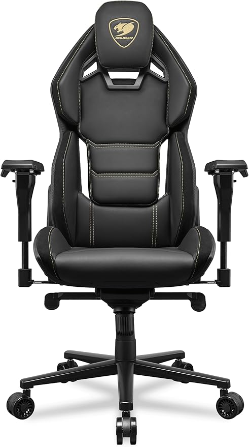 COUGAR Hotrod Royal Gaming Chair Multi-Zone Backrest External FRP Shell for Optimum Support Premium Hyper-Dura Leatherette 4D Armrest and Class 4 Gas Cylinder
