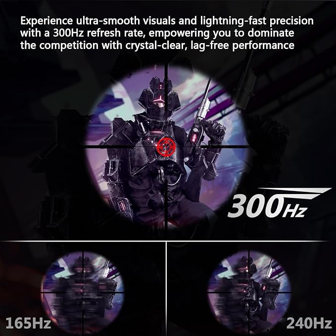 Z-Edge 24.5 inch 300Hz 280Hz 240Hz Gaming Monitor UG25S FHD 1080p Ultra Fast MPRT 1ms IPS Monitor Gaming PC Computer Monitor 16.7M Colors DP x2 HDMI x2