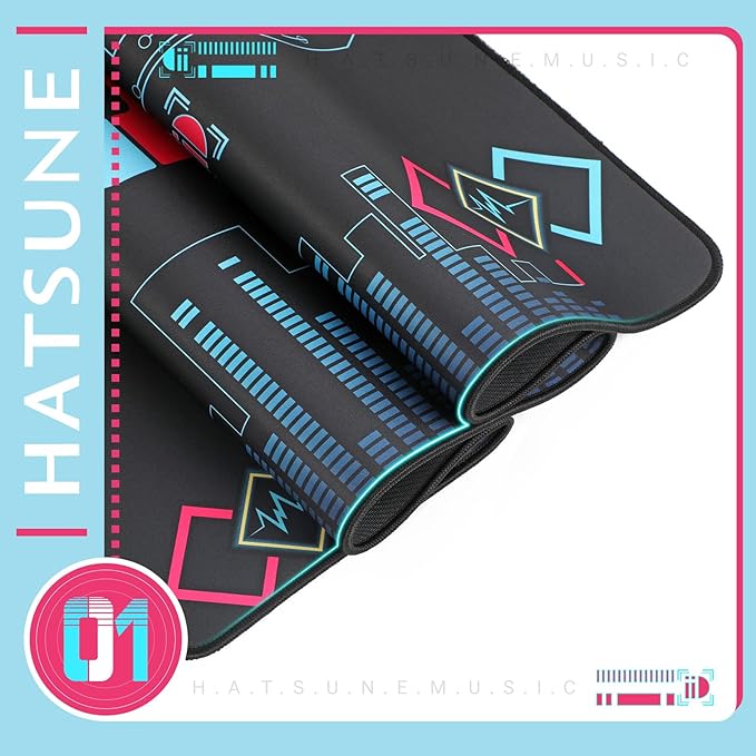 Mouse Pad 35.4x15.7 for Hatsune Miku Collaboration Series Desk Mat