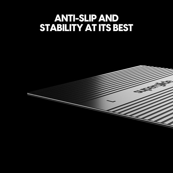 Pulsar Superglide Glass Gaming Mouse Pad v2 ALUMINO-Silicate Glass Surface Anti-Slip Fully Molded high-Density Silicone Rubber 16.5in x 13in (L Black)