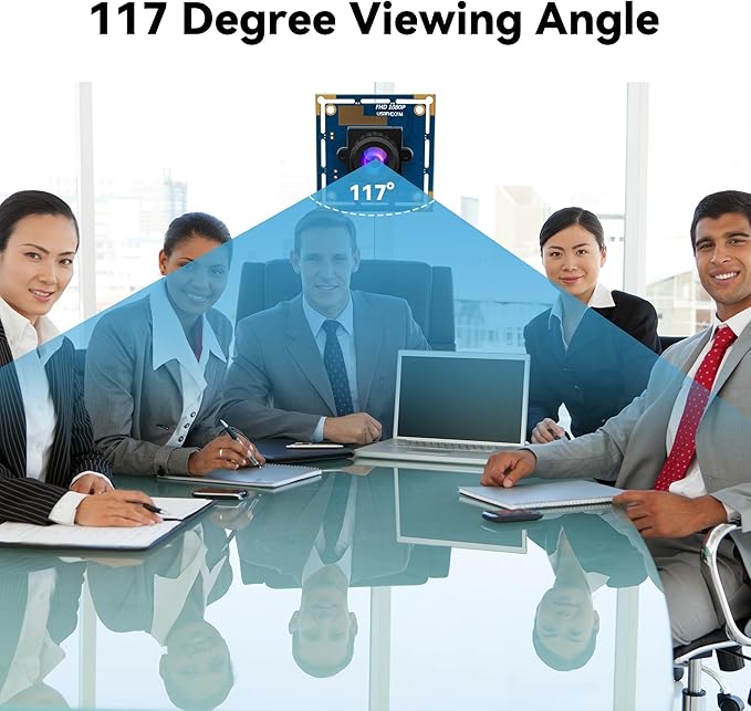 Magnolia 2MP 1080P USB Camera Module 30/60/120FPS High Speed Wecam 2.1mm Wide Angle Fixed Focus Lens Mini Indutrial Camera Plug and Play for CNC Monitoring/Defect Detection/Machine Vision