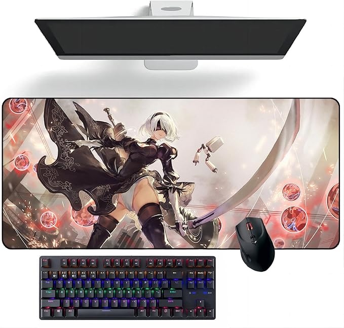 Anime Mouse pad NieR: Automata Anime Mouse Pads Deskmat Keyboard Mat Large Mouse Pads 400mm*900mm*3mm