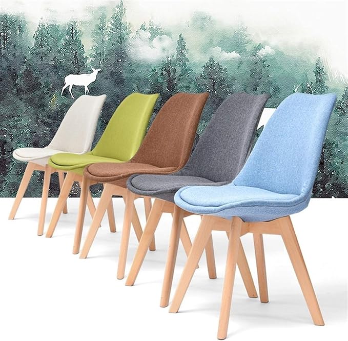 Mlaea Racing Gaming Club Chair Classroom Dormitory Hotel Chair with Back Support Home Office Desk Chair Wood Legs 43 * 43 * 83CM(Color:#4)