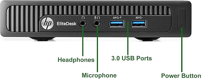 HP EliteDesk 800 G1 Tiny Computer PC Intel Core i5 Processor 16GB Ram 500GB SSD Wireless Keyboard &amp Mouse WiFi | Bluetooth New 23.8 FHD LED Monitor Windows 11 (Renewed)