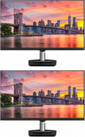 ViewSonic TD2455 24-inch 1080P FHD IPS Premium Monitor 2-Pack Bundle with 10-Point Touch Daisy Chain HDMI DisplayPort USB-C Speaker Stylus Pen
