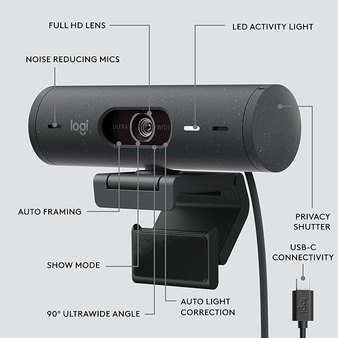 Logitech Brio 505 full HD Webcam