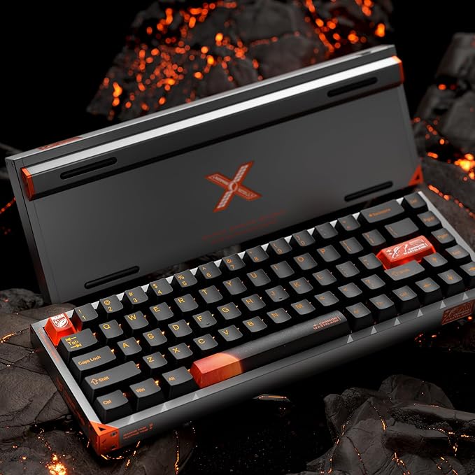 Defender 68 PC Gaming Keyboard Wired 0.01mm Precision Magnetic Switch Hot Swappable PBT Keycaps RGB 128K Polling Rate IP57 Full Aluminum CNC Housing Compatible with PC/Mac(Gray)