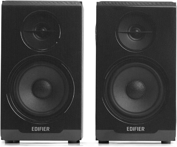 Edifier R33BT Active Bluetooth Computer Speakers - 2.0 Bookshelf Speaker - Powered Studio Monitor Black - Pair
