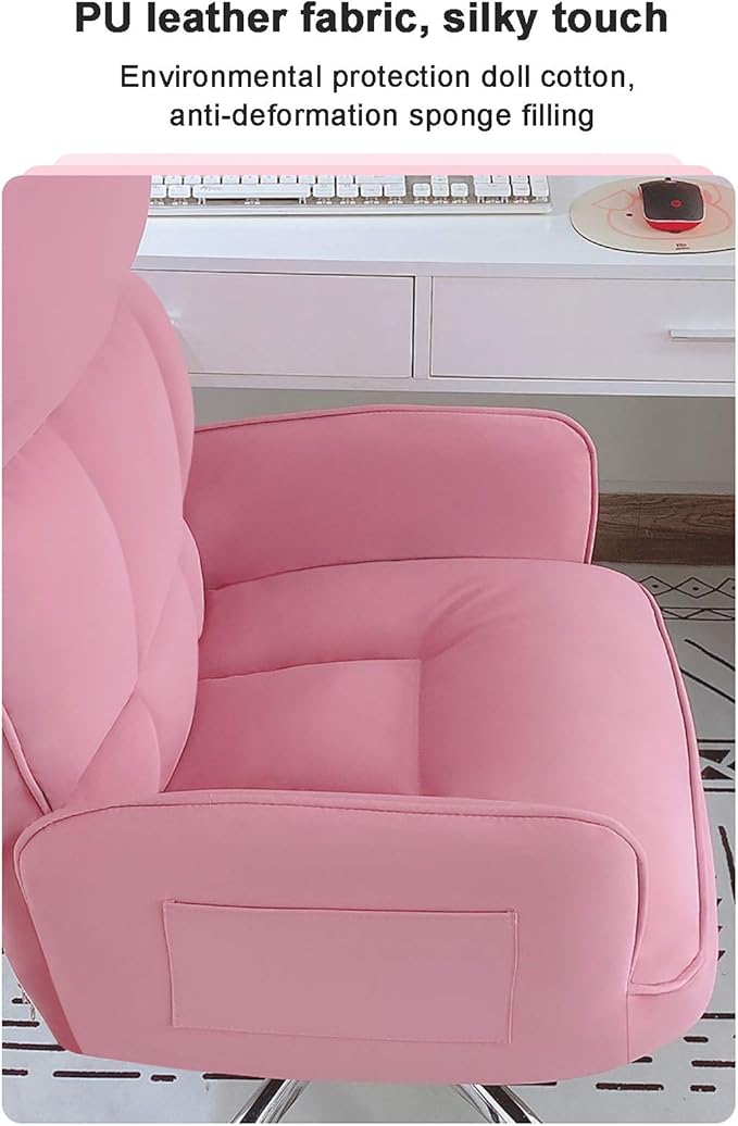 Office Chair Gaming Chair Computer Chair Height Adjustable Gaming Chair Ergonomic Executive Chair for Women Adults GirlsHome Computer Chair Modern Swivel Chair High Back Desk Chair with Arm