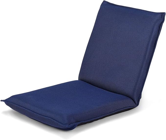 Giantex Adjustable Mesh Floor Sofa Chair 6-Position Multi-Angle Padded Floor Chair Cushioned Back Support Versatile Video Game Chairs for Meditation Seminars Reading TV Watching or Gaming