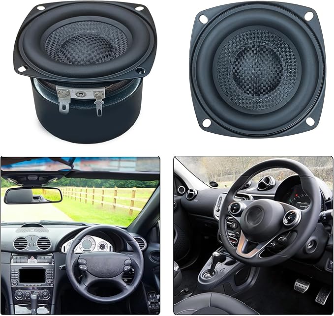 Woofers Subwoofer HiFi Speakers 3inch 4Ohm 25W Glass Fiber for Superior Bass