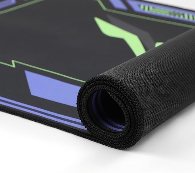 Mouse pad - Inspired by NERV &amp Evangelion Sci-Fi Aesthetic Large 35.4x15.7 Anime-Themed Gaming Desk Mat