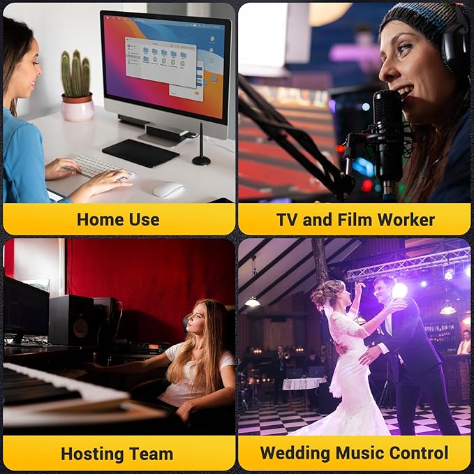 DROK USB Volume Knob Small PC Computer Speaker Volume Control Audio External USB Volume Control Knob with 1-Key Mute Function Support Win7 8 10 XP Mac Vista Android Black