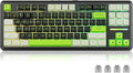 Redragon K734B Wireless Mechanical Keyboard3-Modes Bluetooth Gasket Hot Swappable TKL RGB Custom KeyboardPre-lubed Switches 81 Keys PBT Keycaps South-Facing LEDs Socket