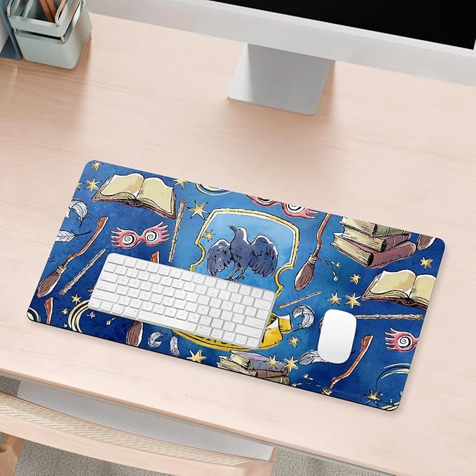 Head Case Designs Officially Licensed Harry Potter Ravenclaw Graphics 23.62 x 11.81 x 0.12 inches (600 x 300 mm) - L Gaming Office Desk PC Keyboard Mouse Mat Pad