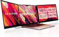 14 Pro Triple Laptop Glass Screen Extender Dual 14 2k Portable Monitors 144Hz 100% DCI-P3 500 Nits Aluminum Finish for 14 MacBook Pro &amp Windows for Gaming Creators &amp Professional