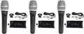 Rockville RMP-XLR Dynamic Super Cardioid Microphone 10ft XLR Cable Rugged Plastic Body Clear Sound M-06 Cartridge for Vocals and Instruments 3-Piece