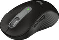 Logitech Signature M650 Wireless Mouse - for Small to Medium Sized Hands 2-Year Battery Silent Clicks Customizable Side Buttons Bluetooth Multi-Device Compatibility - Black (Renewed)
