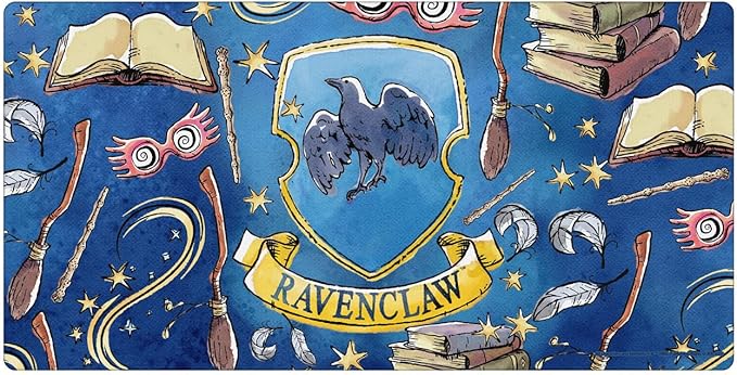 Head Case Designs Officially Licensed Harry Potter Ravenclaw Graphics 23.62 x 11.81 x 0.12 inches (600 x 300 mm) - L Gaming Office Desk PC Keyboard Mouse Mat Pad