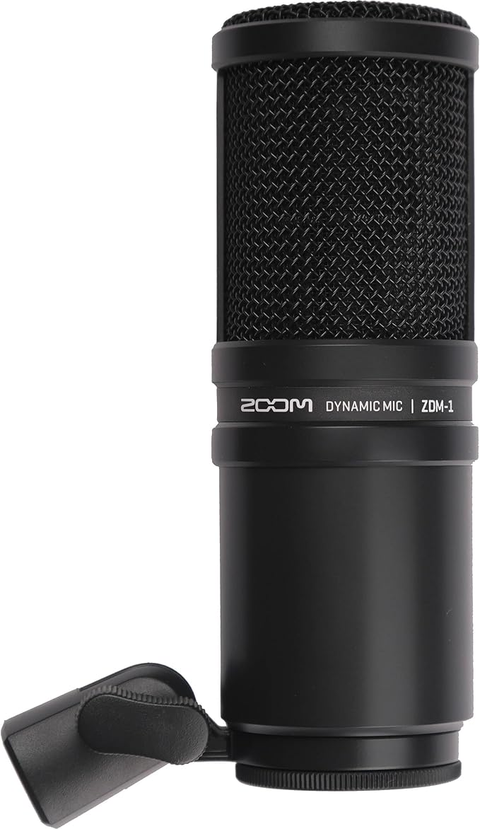 Zoom ZDM-1 Podcast Microphone Pack with On-Stage Stands MS7701B Tripod Mic Stand and XLR Cable