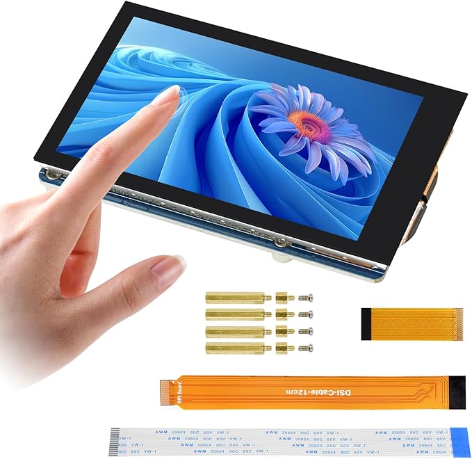 KLAYERS 3.5-inch DSI Capacitive Touch Display Compatible with Raspberry Pi480 × 800 Pixel IPS Panel