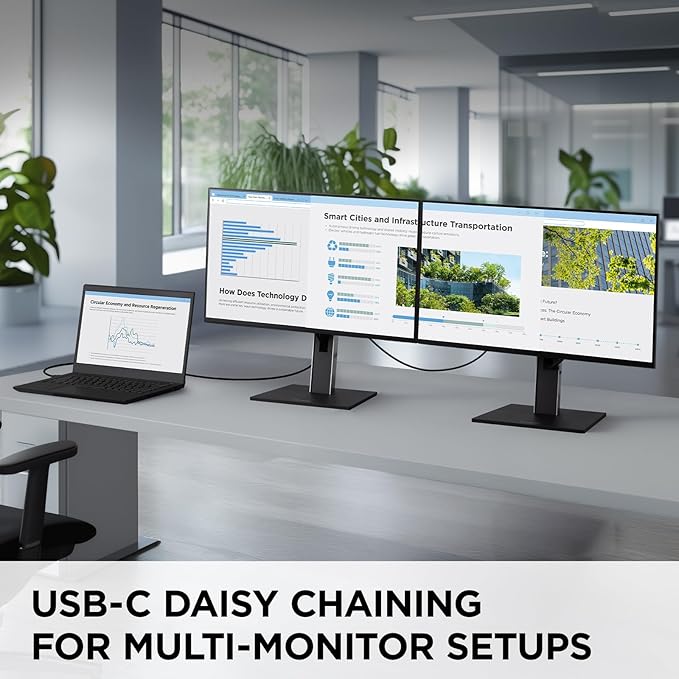 ViewSonic VG2758-2K 27 Inch 1440p IPS Docking Monitor with Advanced Ergonomics 100W USB C 5-Port USB Hub HDMI DisplayPort and Daisy Chain for Home and Office